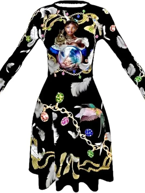 Vestido Diseño Exclusivo Inma de la Riva Mami Mumi Colibrí