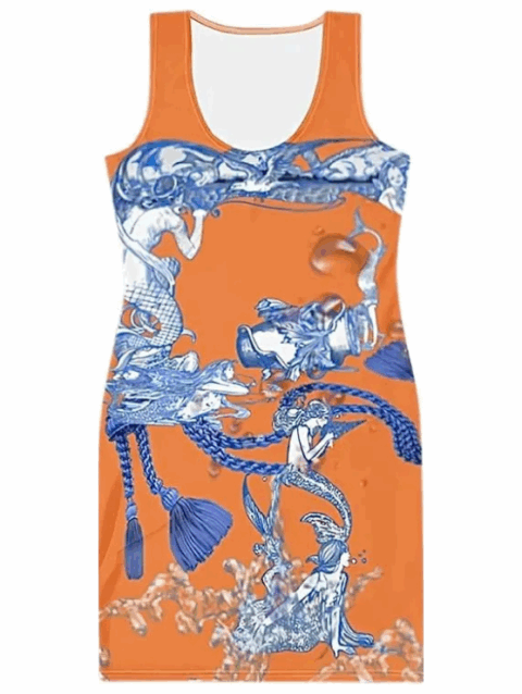 Vestido Diseño Exclusivo Neptuno y Las Sirenas