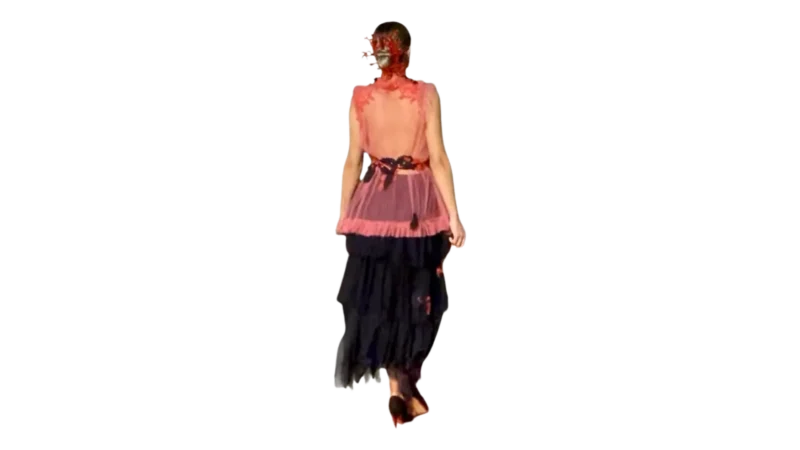 Vestido "Fuego Nocturno": Pasión y Misterio en Contraste - Imagen 2