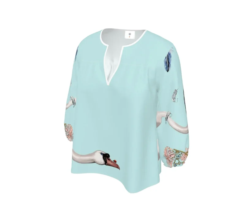 Blusa "Los Cisnes": Serenidad y Estilo - Imagen 6