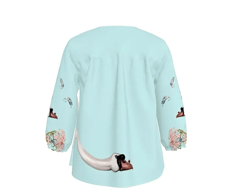Blusa "Los Cisnes": Serenidad y Estilo - Imagen 3