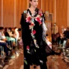 Fantasías Florales – Conjunto de Poncho 3D y Mono Pantalón Largo