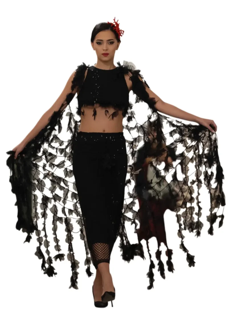 Conjunto “Enrejado Nocturno”: Elegancia Artesanal para la Noche