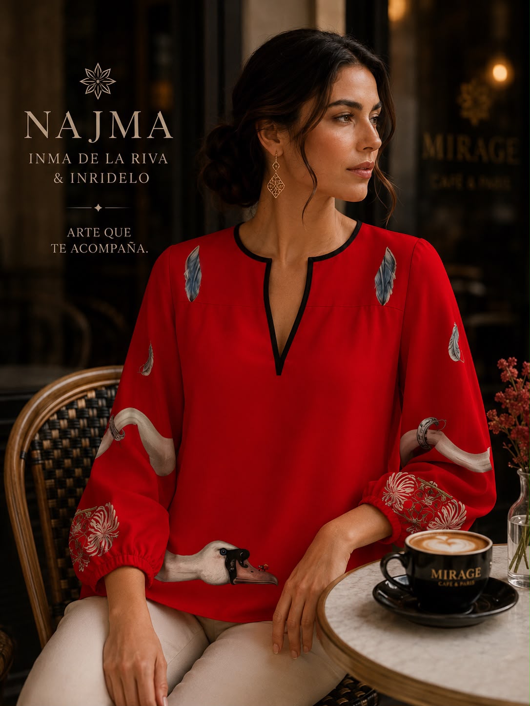 Blusa "Los Cisnes": Serenidad y Estilo - Imagen 4