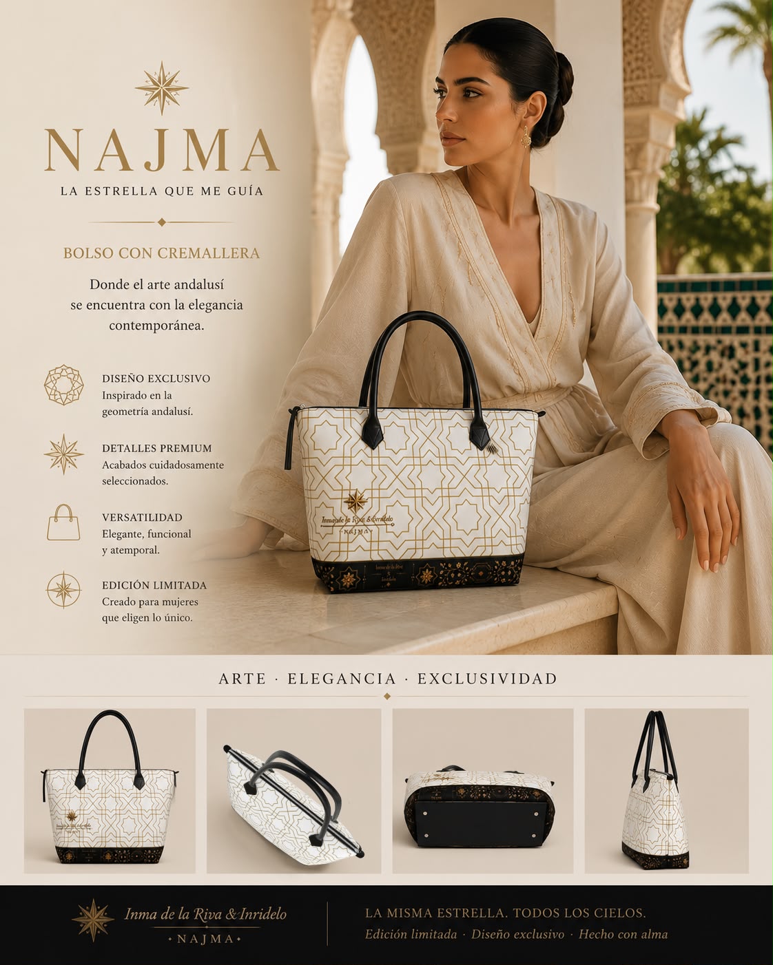 Bolso NAJMA ALBA: Arte y Artesanía Exclusiva - Imagen 4