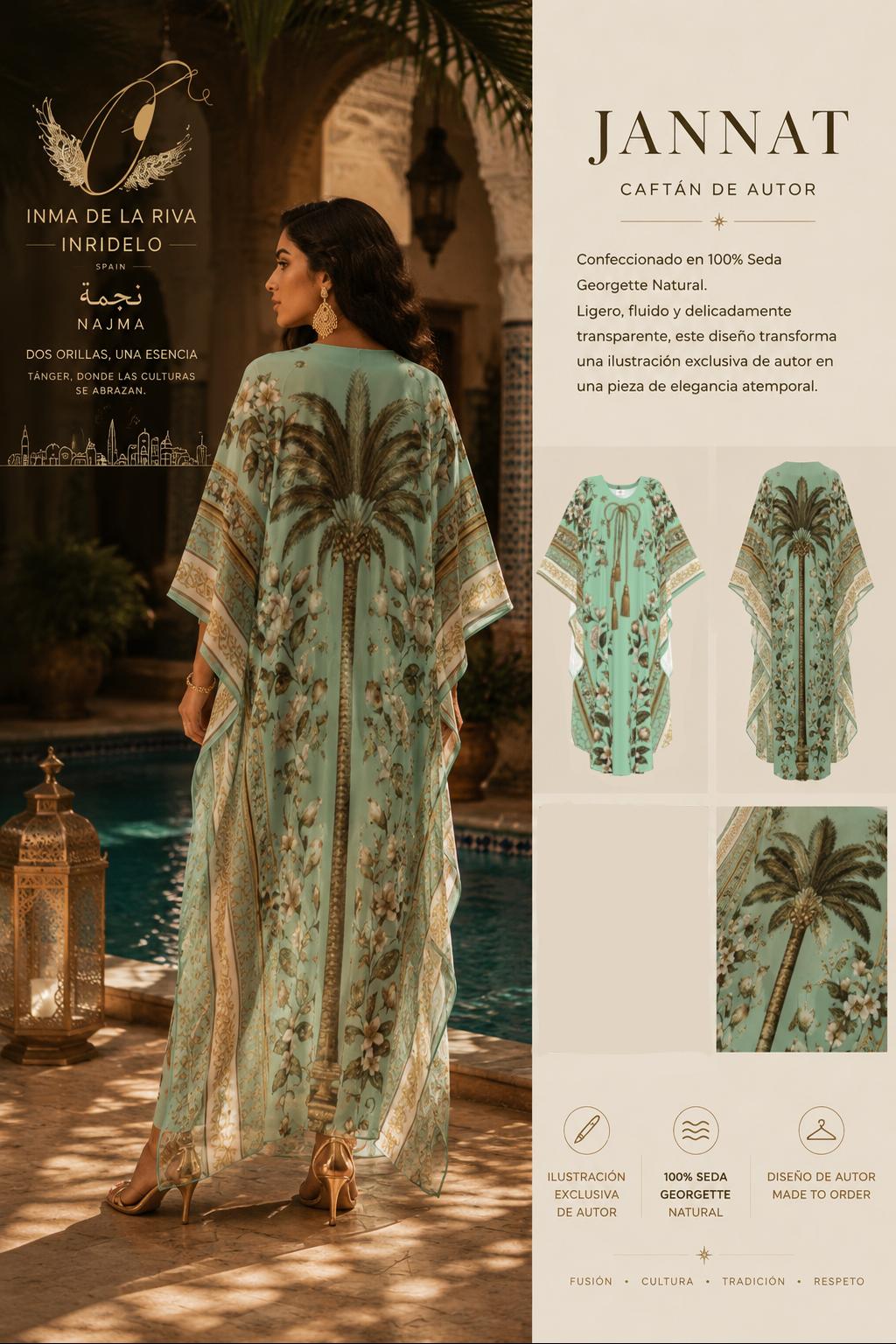 Caftán JANNAT Emerald – Resort Collection - Imagen 2