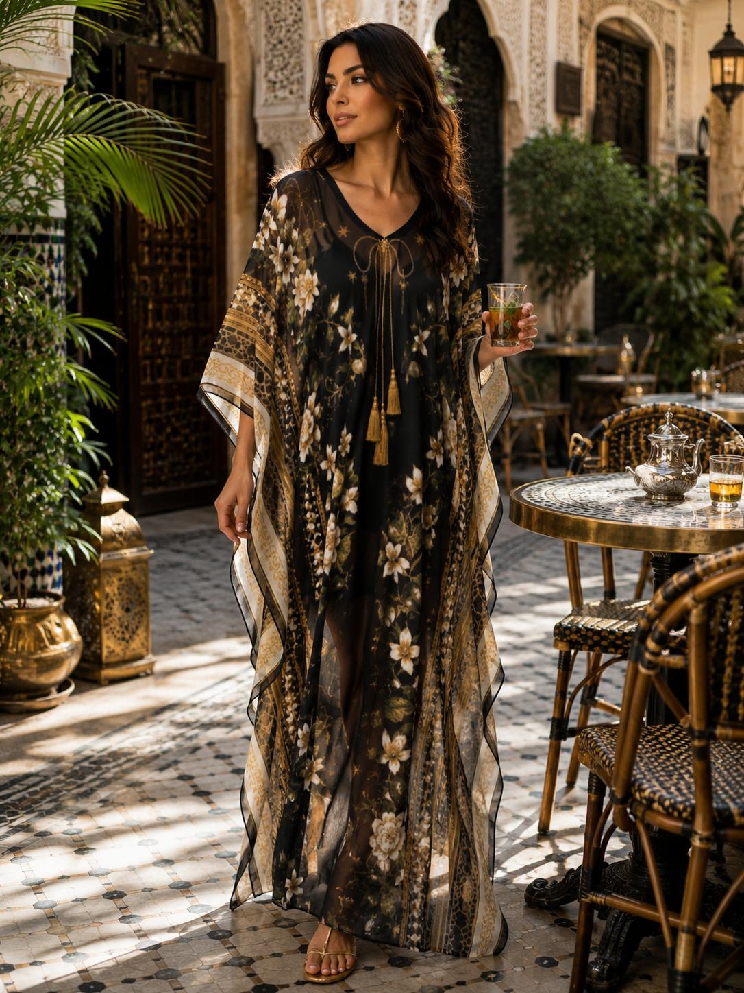 Caftán JANNAT Emerald – Resort Collection - Imagen 7