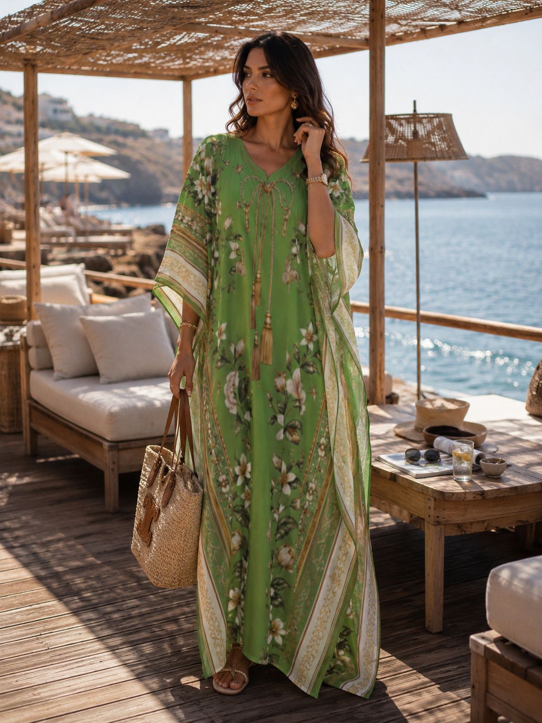 Caftán JANNAT Emerald – Resort Collection - Imagen 9