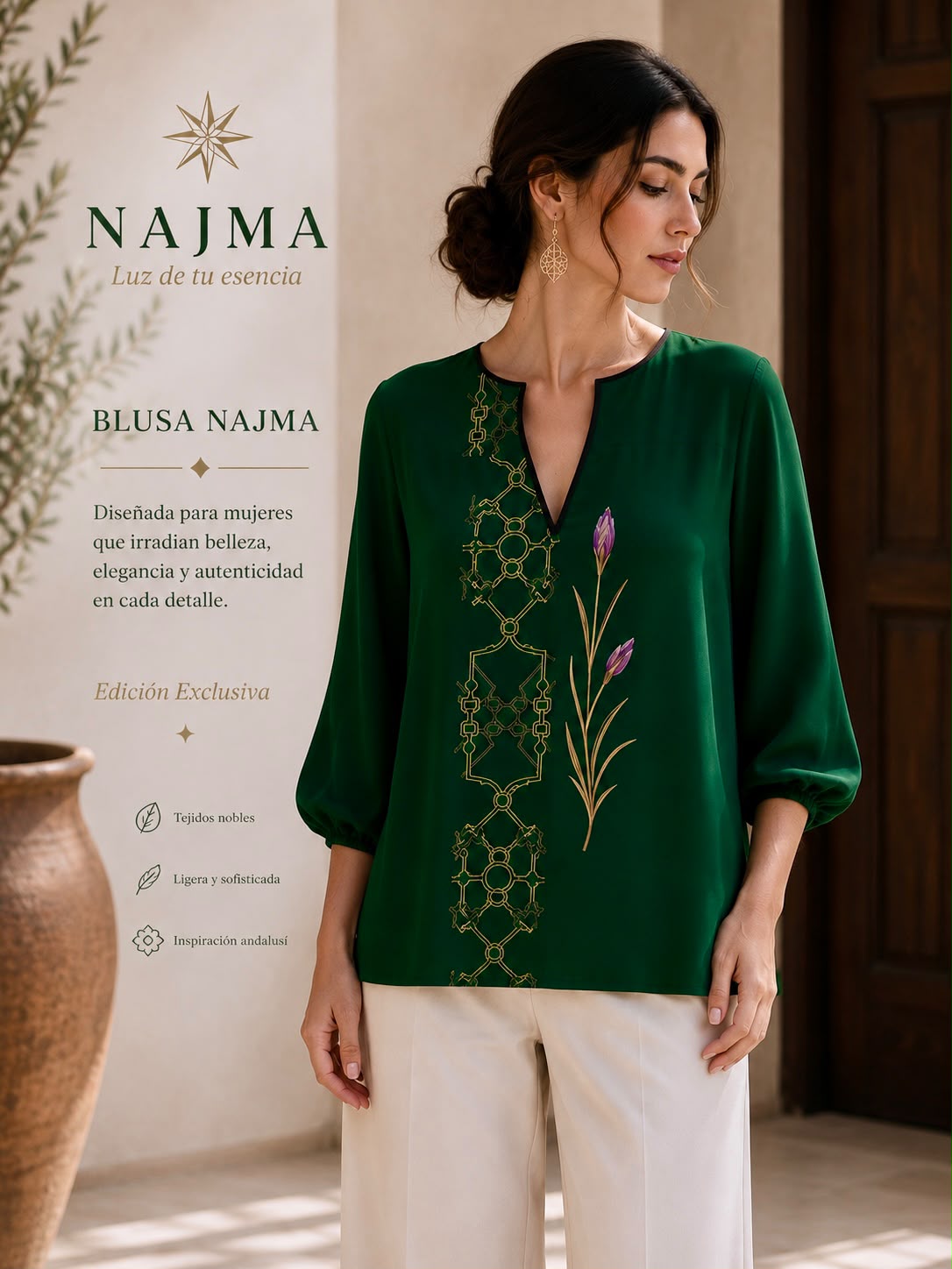 Blusa ZAHRA Safran Imperial - Imagen 5