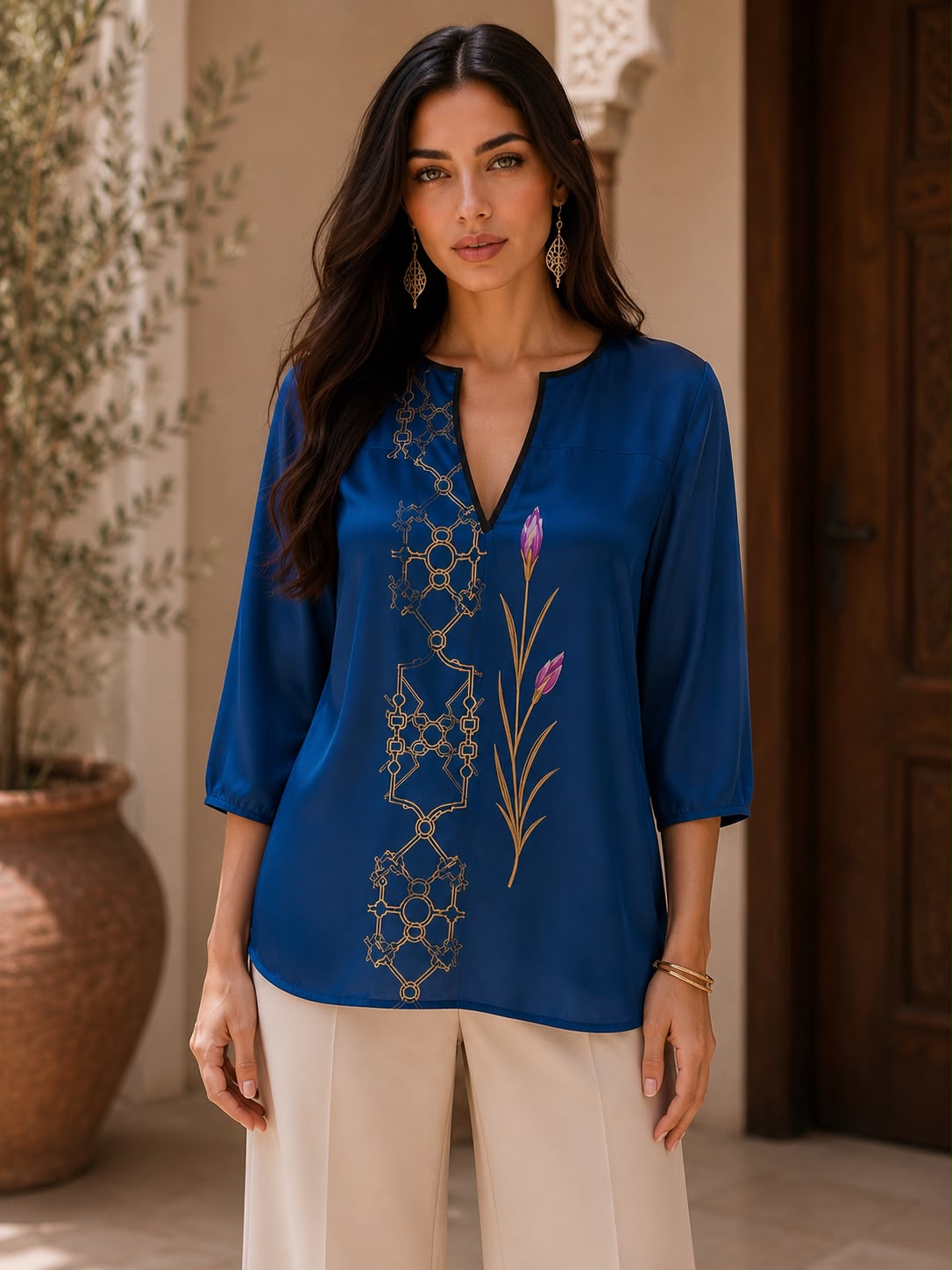 Blusa ZAHRA Safran Imperial - Imagen 7