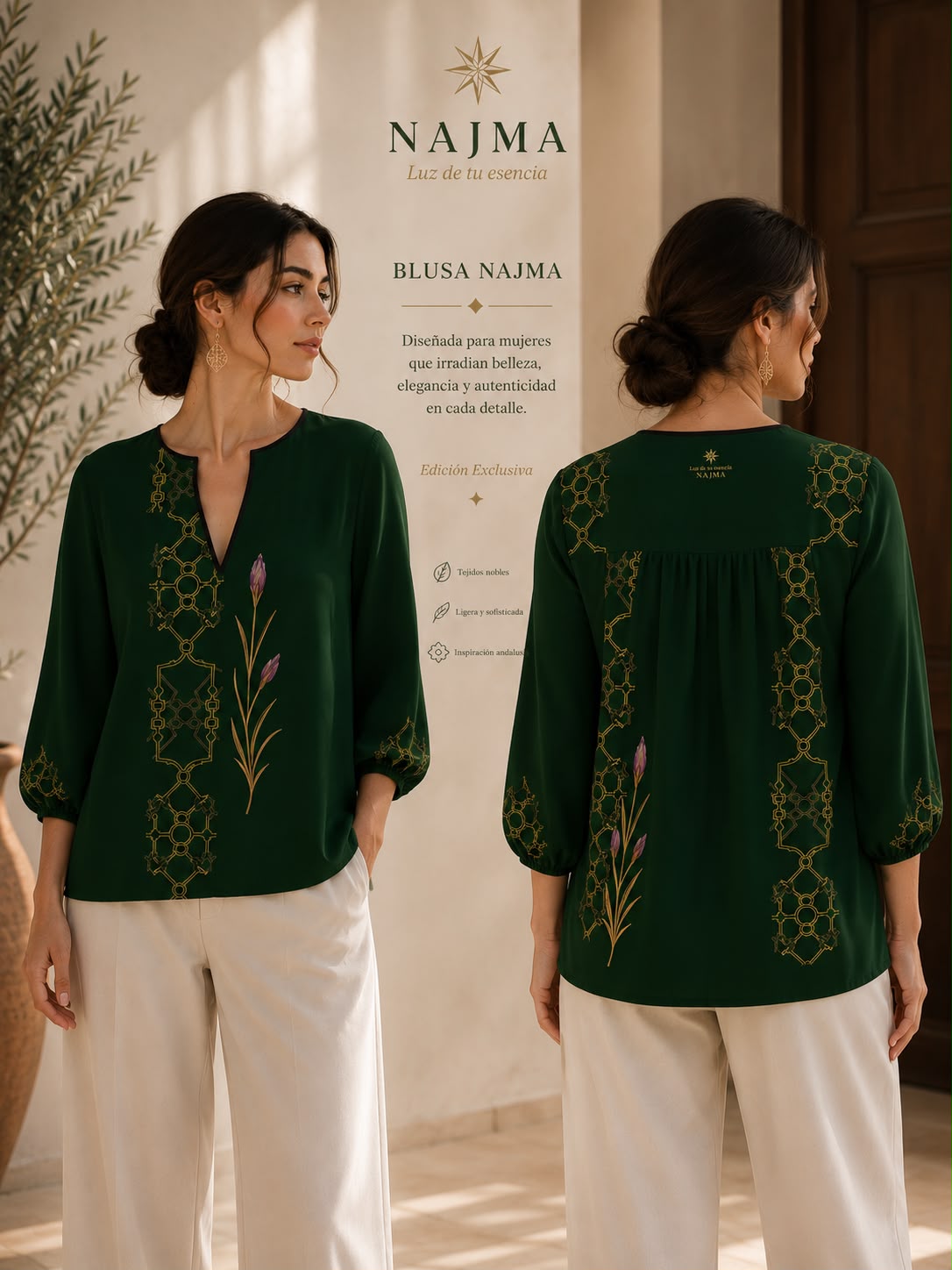 Blusa ZAHRA Safran Imperial - Imagen 6