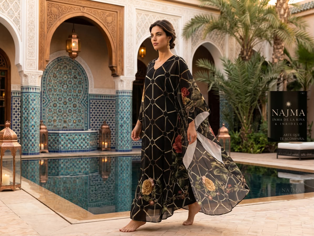 Caftán NAJMA Les Roses de Najma – Colección Resort - Imagen 3