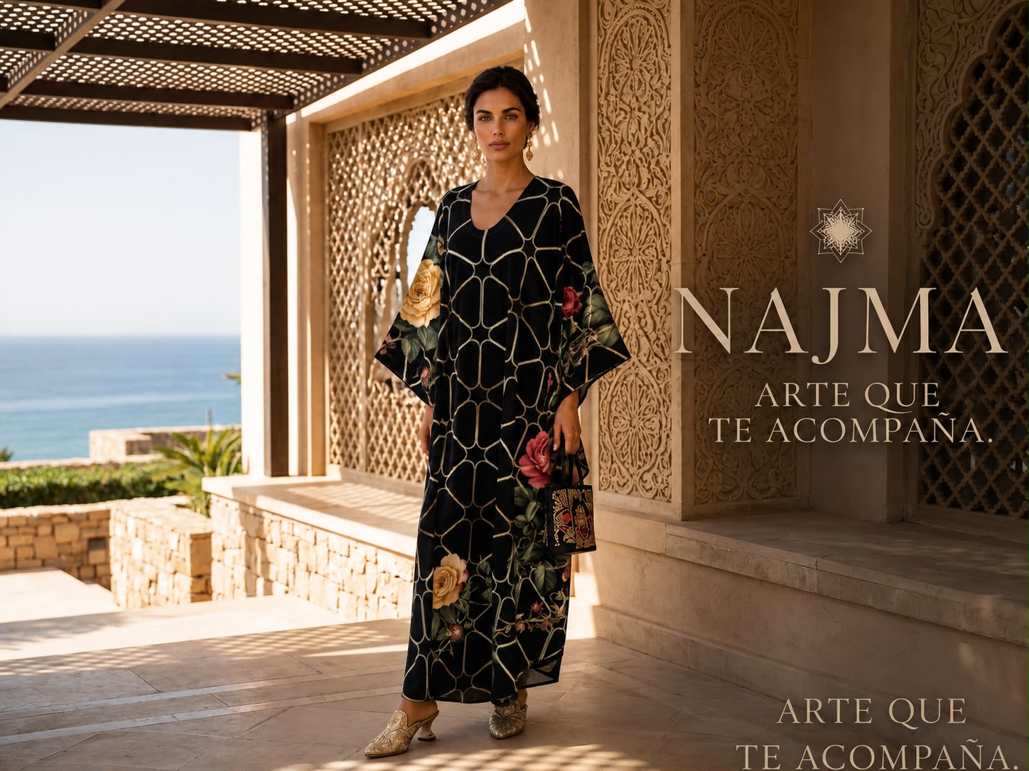 Caftán NAJMA Les Roses de Najma – Colección Resort - Imagen 2