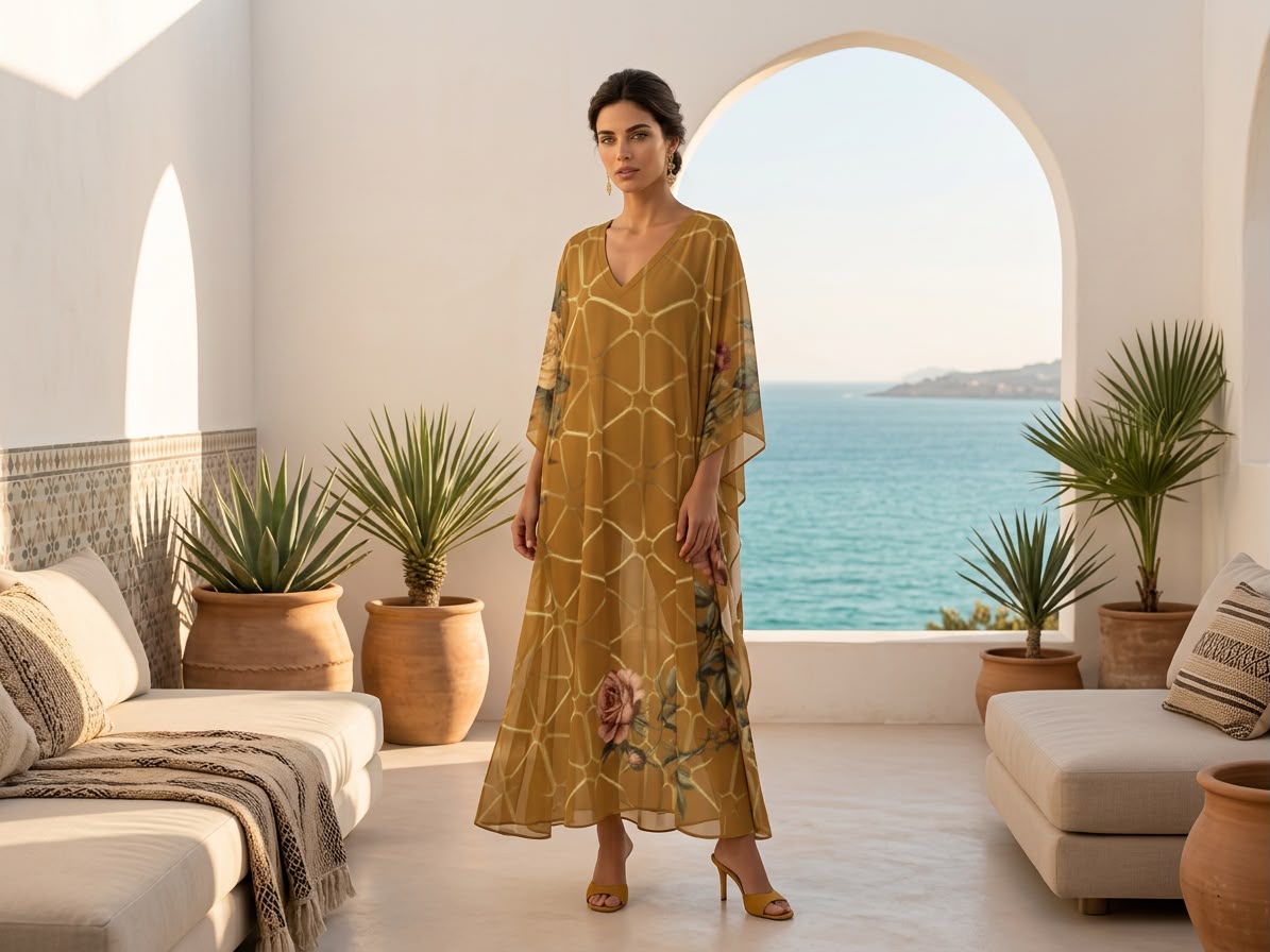 Caftán NAJMA Les Roses de Najma – Colección Resort - Imagen 7